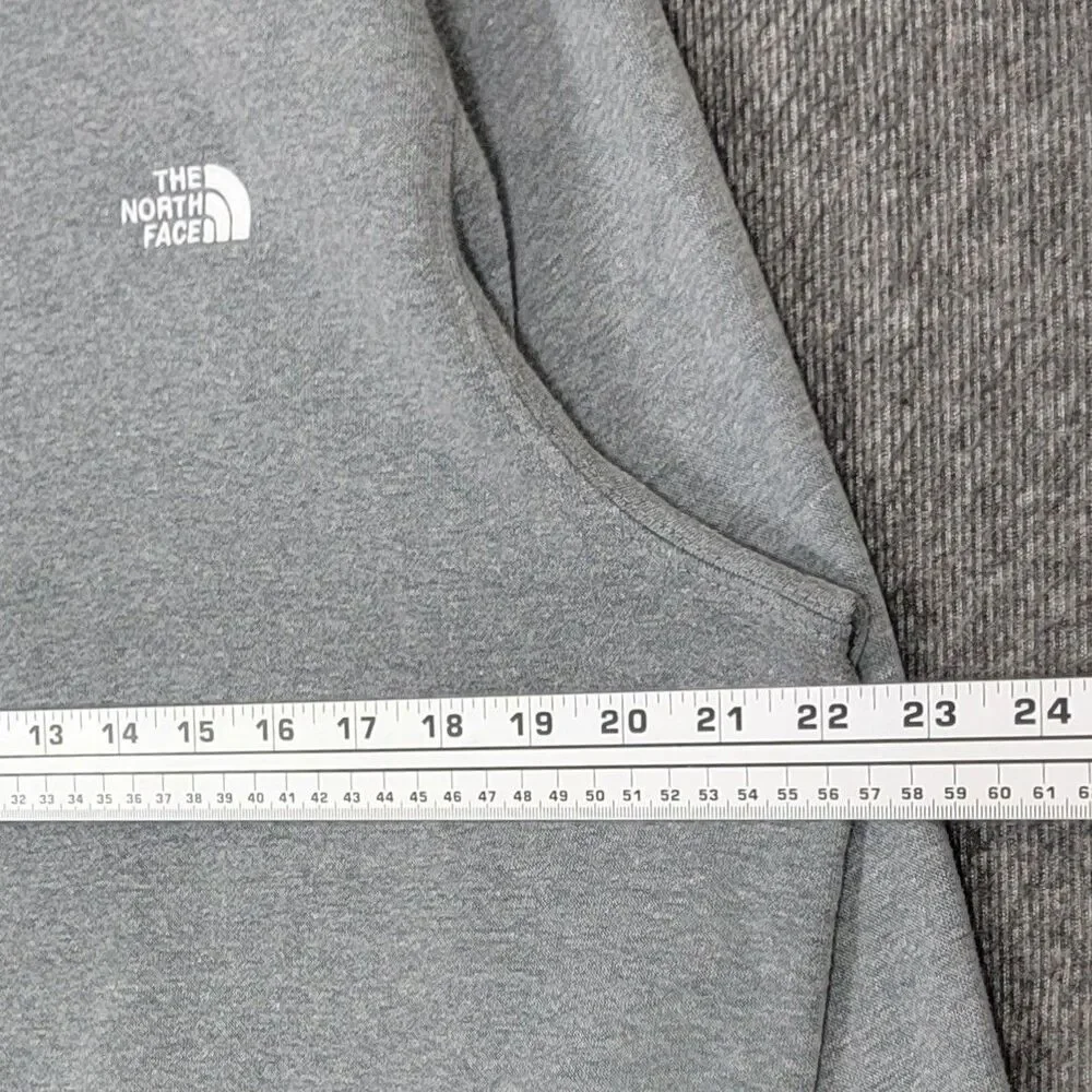 The North Face Sweatshirt Mens M Gray Fleece Crewneck Circular Design Pullover